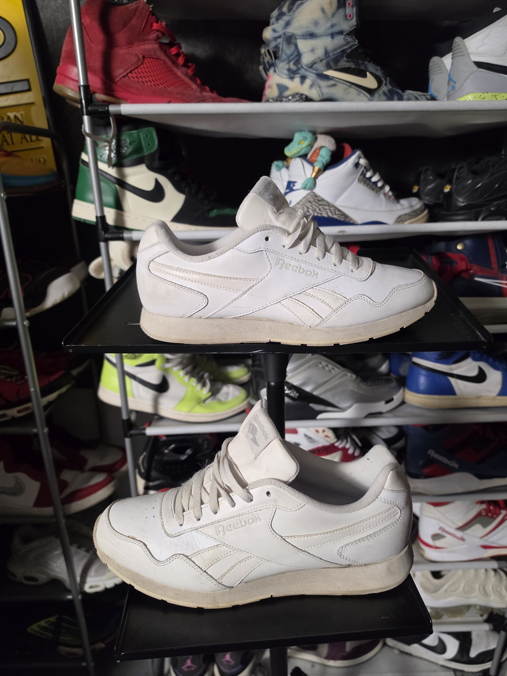 🔥 Reebok Royal Glide Men’s Size 10 White Leather Classic Runner